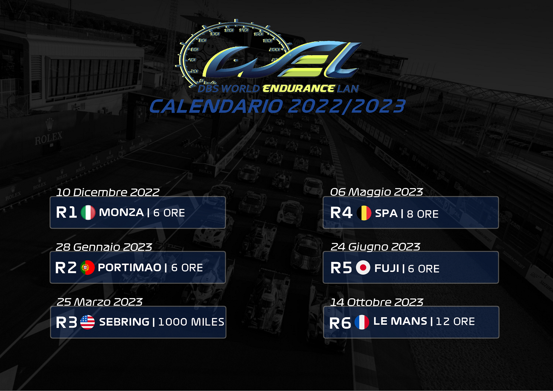 Parte il World Endurance LAN 2023